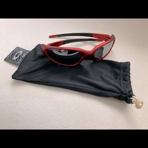Oakley straight jacket orange sunglasses (1999)